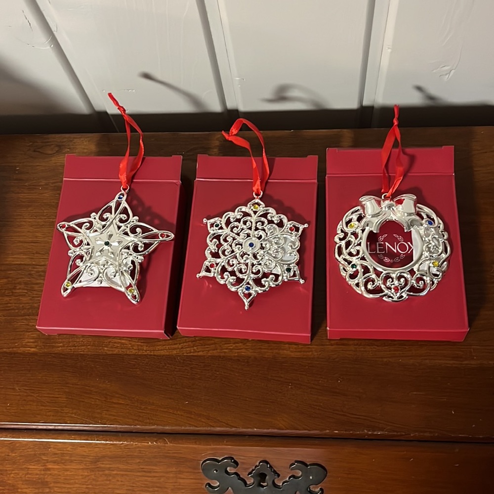 (3) Lenox Ornament Bundle